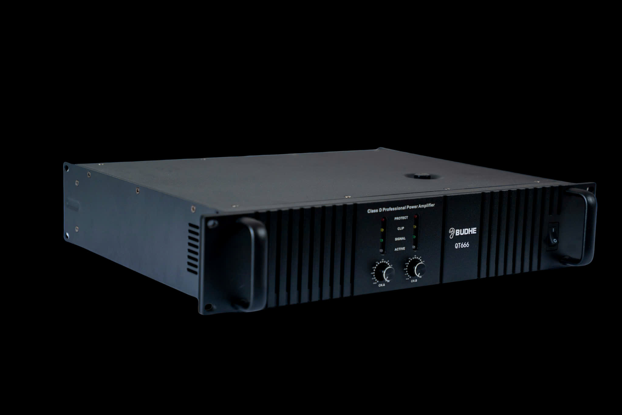 Cục đẩy công suất mạch class TD Model QT666 BUDHE-600w x2 kênh