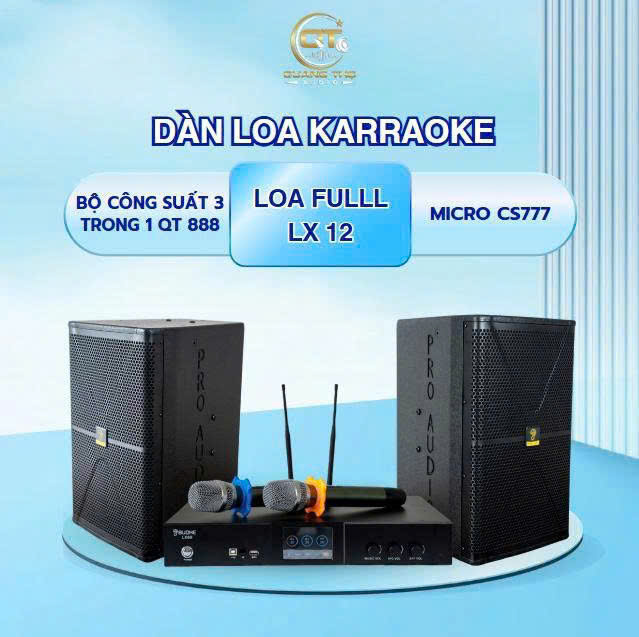 Dàn loa Karaoke Budhe- Bộ công suất 3 trong 1 QT 888